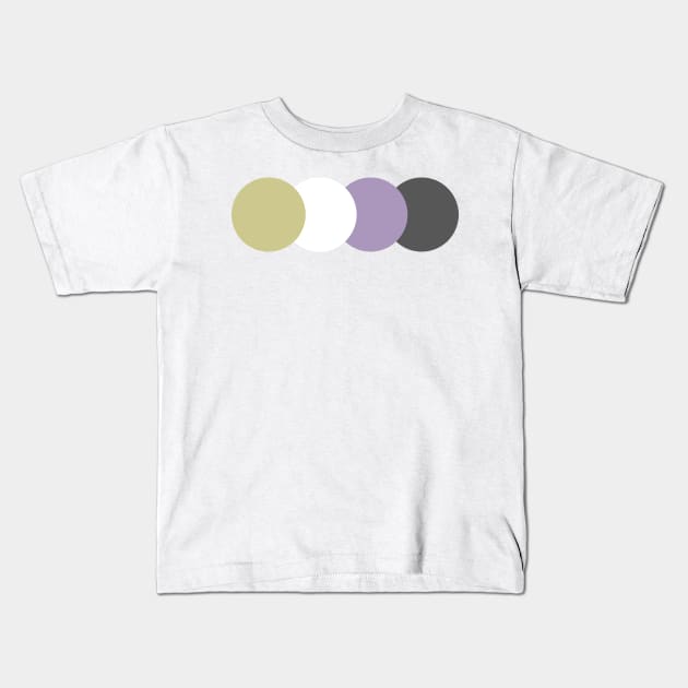 Enby | Muted | Subtle Pride Kids T-Shirt by PrinceSnoozy